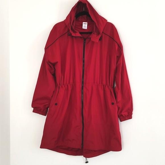 Avia Jackets & Blazers - Avia Womens LIghtweight Burgundy Hooded Jacket Size 12-14 L